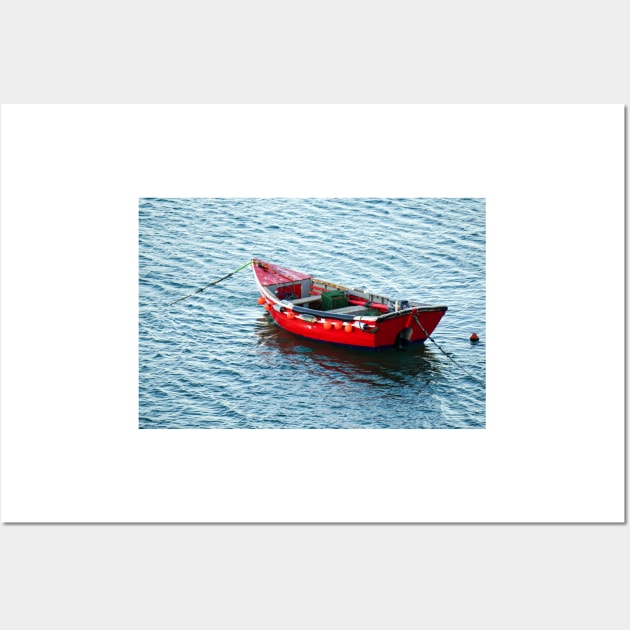 Red Fishing Boat Wall Art by newbeltane